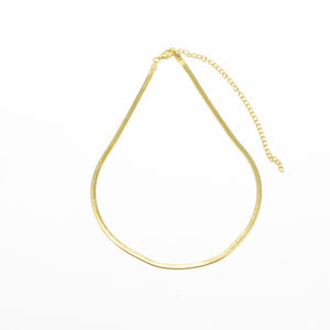 
            
                Load image into Gallery viewer, Herringbone Chain Necklace
            
        